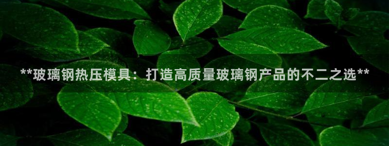 emc易倍官方下载：**玻璃钢热压模具：打造高质量玻璃钢