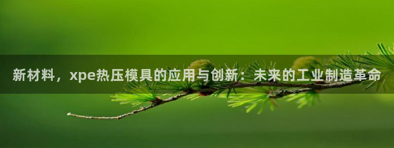 emc易倍：新材料，xpe热压模具的应用与创新：未来的工