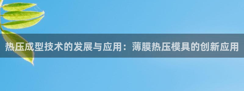 易倍EMC网址：热压成型技术的发展与应用：薄膜热压模具的