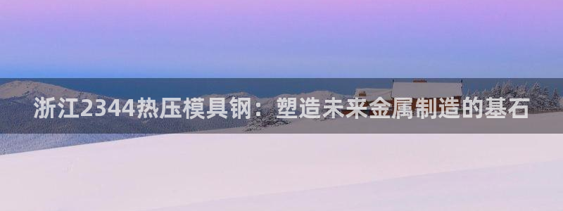 易倍纤减肥价格：浙江2344热压模具钢：塑造未来金属制造