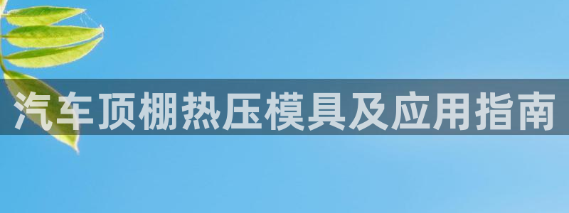 emc易贝体育怎么样：汽车顶棚热压模具及应用指南