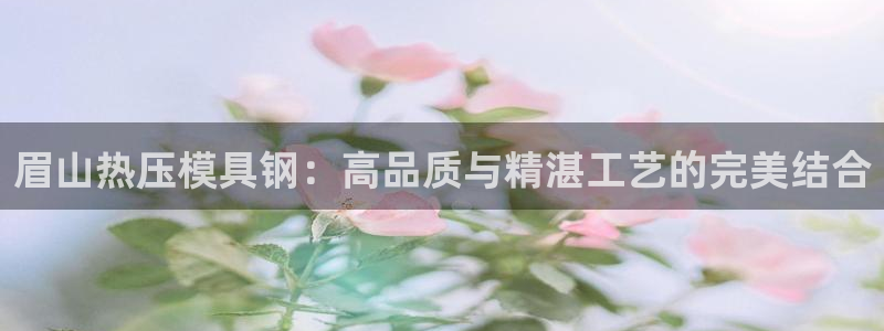 emc易倍电竞：眉山热压模具钢：高品质与精湛工艺的完美结